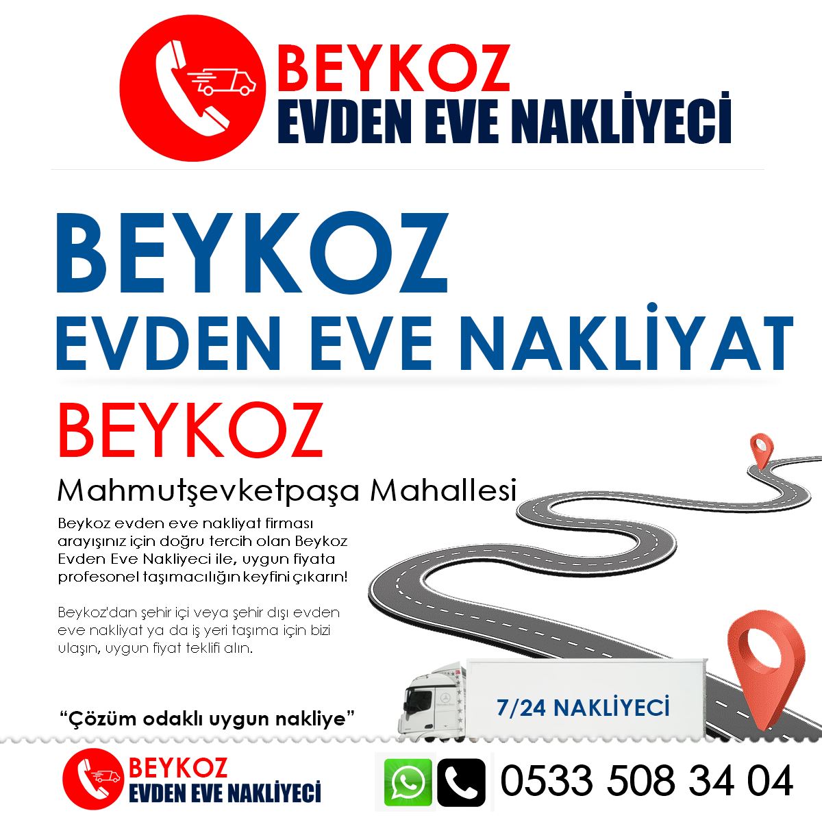 Mahmutşevketpaşa EVden Eve Nakliyat ve İş Yeri Taşıma